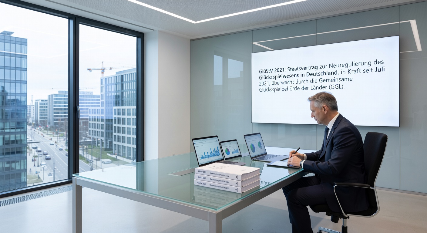 Darstellung eines fragmentierten Glücksspielmarkts mit legalen und illegalen Plattformen