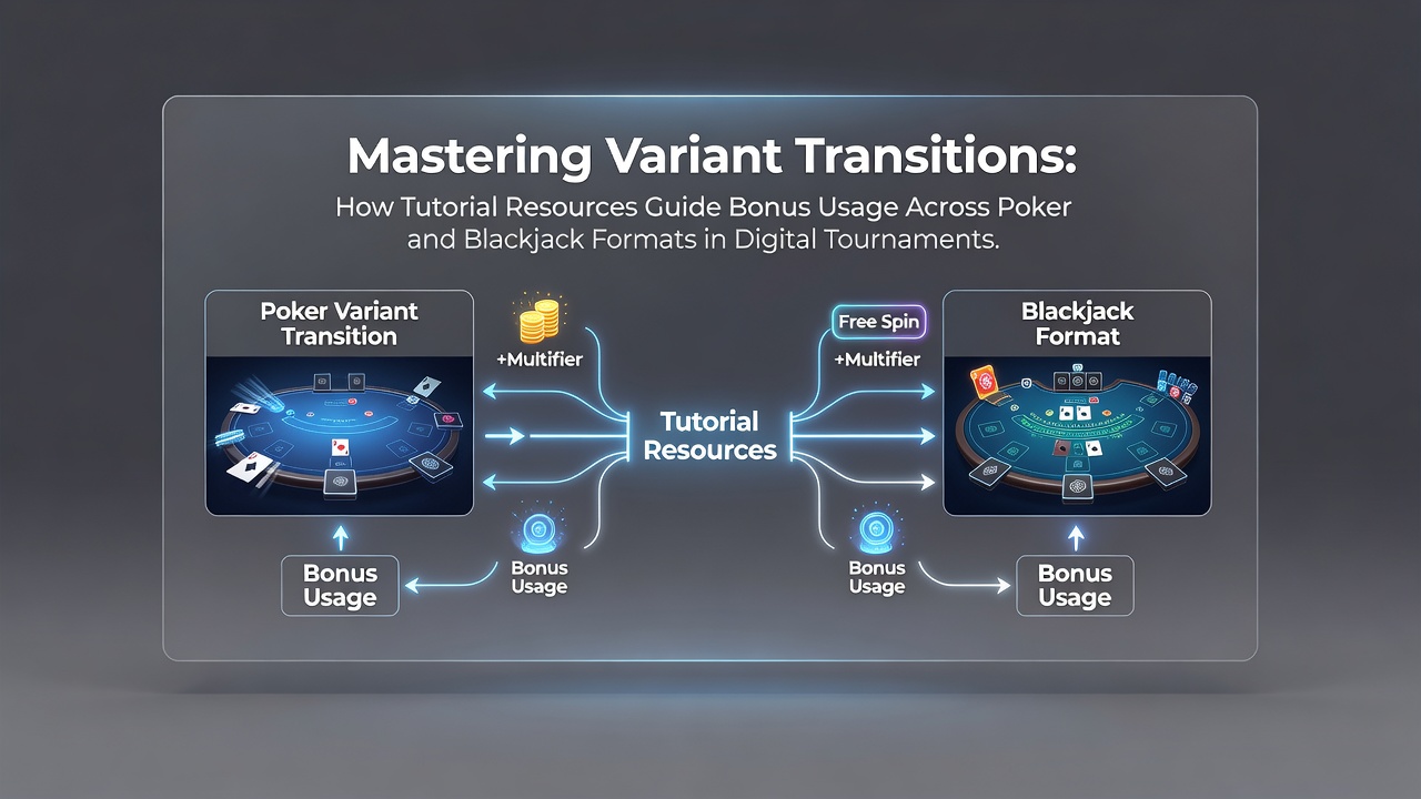 Tutorial-Ressourcen für Variantenwechsel bei Poker und Blackjack in Online-Turnieren