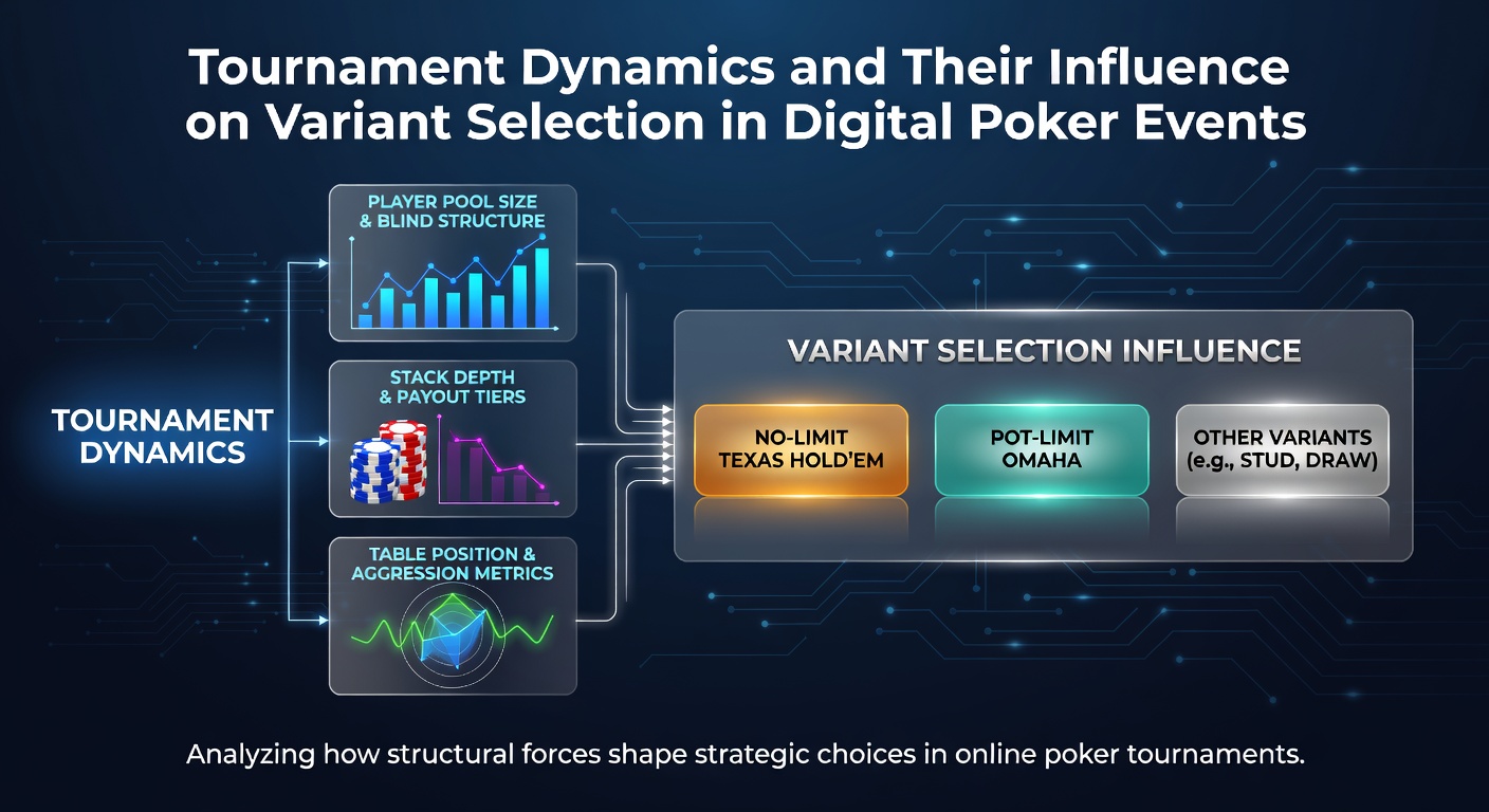 Turnierstruktur und Variantenauswahl in digitalen Poker-Events