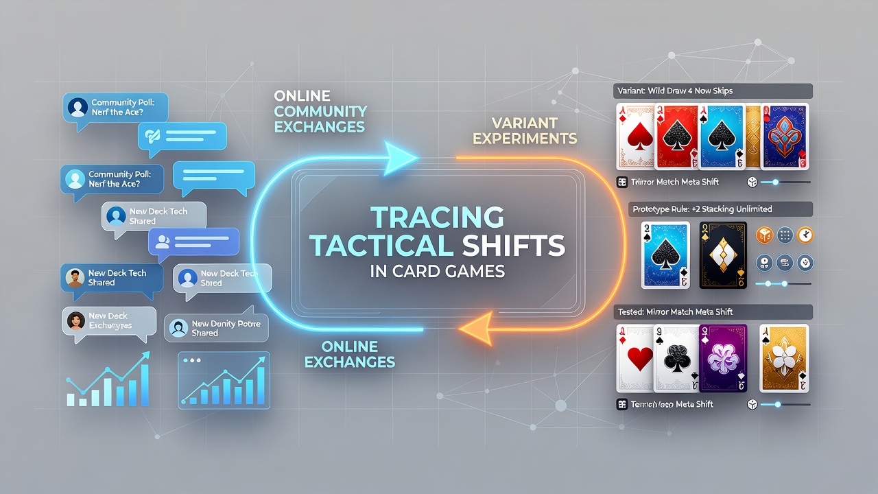 Online-Community-Diskussionen zu Kartenspiel-Taktiken mit Fokus auf Variantenexperimente